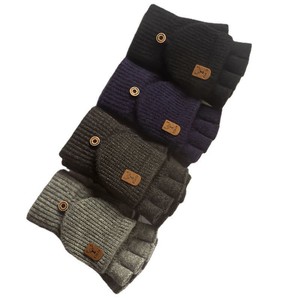 Gants d'hiver tricotés sans doigts, épais et chauds, compatibles écran tactile, pour hommes, femmes et étudiants - Product Image 2