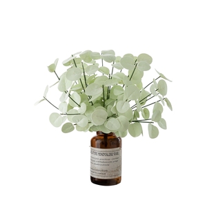 MW09919 mazzo di foglie di eucalipto fiore artificiale di nuovo stile di primavera per la decorazione domestica decorazione di nozze - Product Image 1