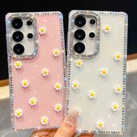 Coques de téléphone portable transparentes en TPU de luxe, antichoc, avec décoration scintillante, couleur personnalisée pour S26/S26 Plus/Ultra/A57 5G/A37