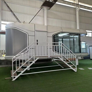 Maison Capsule Spatiale Contemporaine <span class=keywords><strong>de</strong></span> Luxe à Assemblage Rapide et Mobile en Panneaux Sandwich pour Locations Vacances, Complexes Hôteliers et Utilisation en Entrepôt - Product Image 1