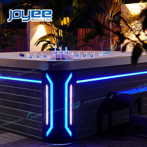 JOYEE-Bain tourbillon acrylique pour 5 personnes, piscine, massage extérieur, bain à remous, <span class=keywords><strong>balboa</strong></span>, jets à bulles d'air, <span class=keywords><strong>jaccuzi</strong></span>, couverture, oreillers, télévision, musique - Product Image 6