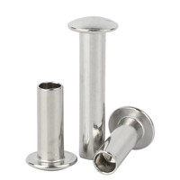 M2 M2.5 M3 M4 M5 M6 DIN 6791 Aluminium Rond Plat Bouton Truss Tête Demi Semi Creux Rivet Diamètre 2mm 3mm 4mm 5mm 6mm