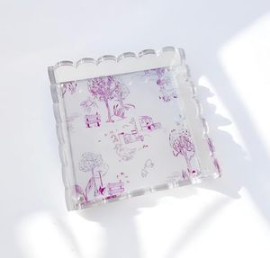 Tùy chỉnh 8x8 rõ ràng Acrylic khay với chống trượt miếng đệm từ Mat cho hình ảnh nghệ thuật tin nhắn vật liệu nhựa - Product Image 5