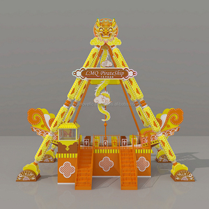 Pirate Ship Swing Ride Amusement Park Thrill Attraction 40-Seat Outdoor Shopping Mall Fairground Equipment CE Certified Metal - Product Image 3