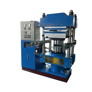 Vulcanizador de productos de caucho estructura de marco grande máquina de prensa de calentamiento con dispositivo manual de empuje y tracción
