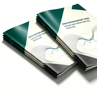 Catalogue d'entreprise personnalisé haut de gamme, reliure agrafée, couleur intégrale, pour impression de livres et présentation d'entreprise