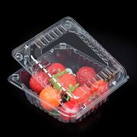Spray plastique Transparent pour fraises, conteneur d'emballage de fruits, pièces, pour fruits