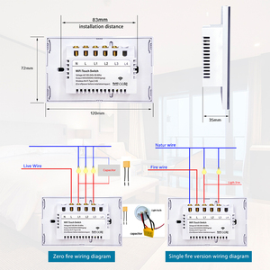 AU Standard 240V Zigbee Smart <strong>Switch</strong> SAA/RCM Approved No Neutral Touch <strong>Control</strong> Wall <strong>Switch</strong> Home/Alexa Smart Home <strong>System</strong> - Product Image 5