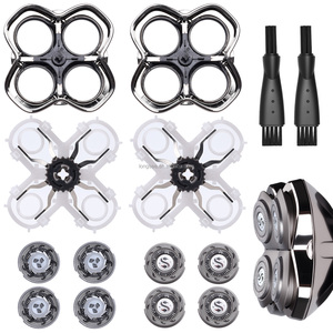 Skull Shaver Carver PRO 4 Cabezales Cuchilla de repuesto Afeitado en seco y húmedo Cabezales giratorios Inoxidable Compatible Pitbull Palm Butterfly Kiss - Product Image 1