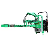 Moissonneuse vibrante hydraulique montée sur tracteur pour olivier