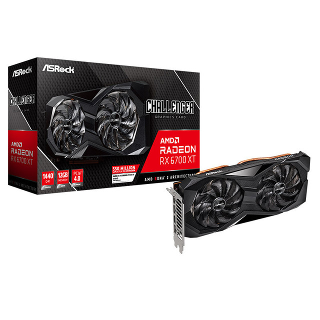 Asrock Radeon 6700XT CLD 7nm RDNA 2 Graphics Card 12GB GDDR6 Graphics Card Without LHR Gpu Gaming Graphics Card 12G D