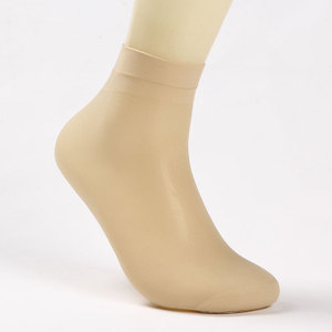 Little Chili Women's Ankle Socks 10D Ultra Thin Nylon Solid Color Multi-Color For Youth Spring Summer - Product Image 3