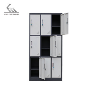 <span class=keywords><strong>Kd</strong></span> Tùy Chỉnh Chín Cửa Thép Locker Kim Loại Vải Lưu Trữ Tủ 9 Cửa Locker - Product Image 2