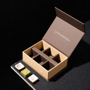 Tùy chỉnh in sô cô la bao bì hộp | lionwrapack cấp thực phẩm bản lề Hộp quà tặng cho Macarons, cookies-OEM bán buôn - Product Image 2