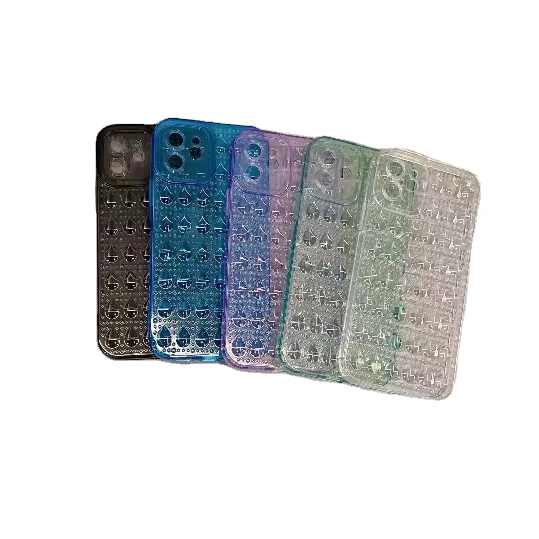 2022 new water drop pattern design for iphone 11 12 13 pro max case