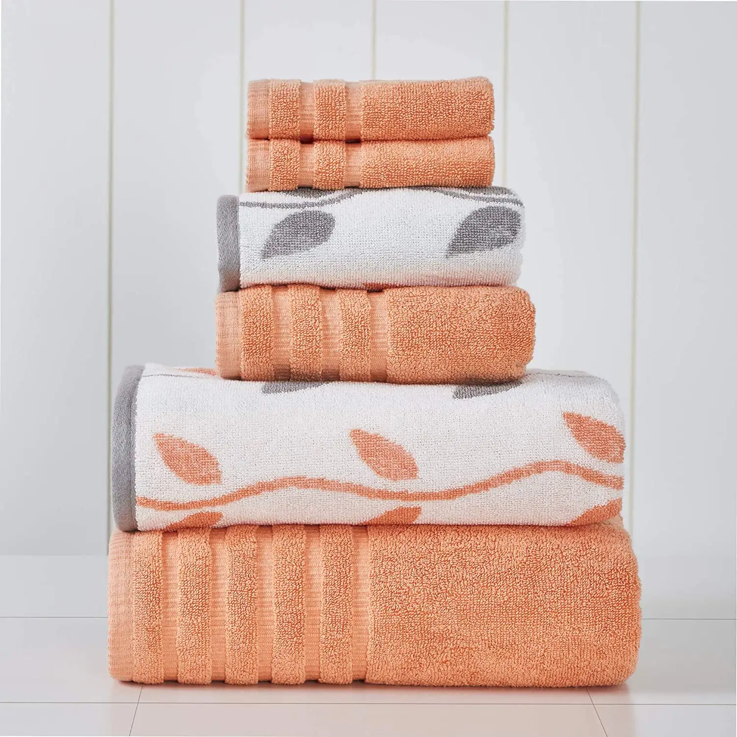 Luxus Quick Dry Baumwoll tuch Set Weiche 6-teilige Set Gesichts tücher Baumwolle Badet uch