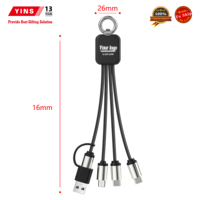 Chargeur de téléphone miniature B2B qui brille dans le noir, porte-clés USB/Type-C/impression de logo OEM, offres en gros pour imprimante promotionnelle, ordinateur, pas cher