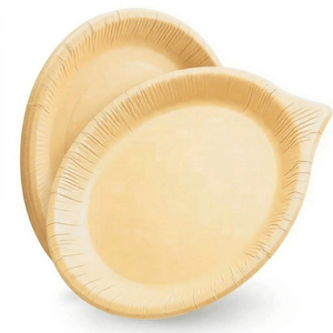 Platos de Papel Biodegradables de 9.5 Pulgadas, Multiusos, <span class=keywords><strong>Desechables</strong></span>, Reutilizables, con Superficie Desprendible <span class=keywords><strong>para</strong></span> Alimentos - Product Image 6