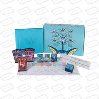 Vente en gros de 3 types de cartes à collectionner holographiques sur le thème des éléments, boîte de collection avancée, carton scellé d'origine, fournitures pour les amateurs de cartes