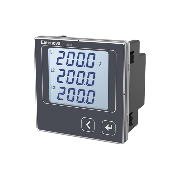 72*72 3 Phase Digital Electricity Ampere Meter Panel Mount Ammeter