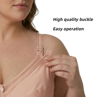 Soutien-gorge d'allaitement grande taille à couvrance totale, sans armatures, non rembourré, ouverture frontale, pour la maternité et le post-partum