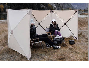 <span class=keywords><strong>Feistel</strong></span> 5.6x1.4M Montage Free Folding Outdoor Camp Windschutz scheibe Gasherd Brenner Shelter Windschutz für Camping Zelt - Product Image 3