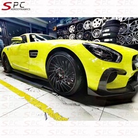 SPC jupes latérales en Fiber de carbone pour Benz AMG GT 2015-2018 becquet de lèvre latérale en Fiber de carbone pour Mercedes Benz AMG GT Kit de carrosserie pièces de voiture