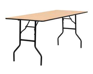 <span class=keywords><strong>Table</strong></span> rectangulaire <span class=keywords><strong>pliante</strong></span> en contreplaqué bon <span class=keywords><strong>marché</strong></span> en gros <span class=keywords><strong>pour</strong></span> les mariages et les banquets sur le <span class=keywords><strong>marché</strong></span> américain - Product Image 3