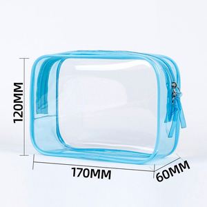 Nouvelle Trousse de Maquillage Grande Capacité en PVC Imperméable Style Ins avec Fermeture Éclair, Sac de Rangement Portable Tendance pour Articles de Toilette – Vente en Gros - Product Image 1