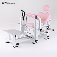 Machine à fessiers à charge libre pour femmes, à dossier réglable, en acier, de qualité commerciale, pour la musculation