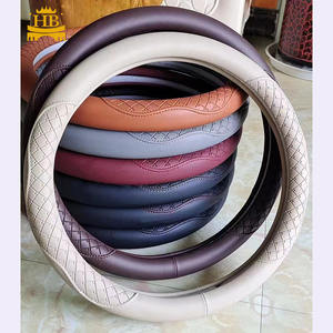 Usine Nouveaux Designs Volant Couvre PU Cuir Cadeaux pour <span class=keywords><strong>Voiture</strong></span> Couverture Volant - Product Image 4