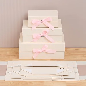 Collapsible Magnetic Eco-Friendly Fancy Gift Boxes with Custom Logo Embossing Matt <b>Lamination</b> & UV Coating for Bridesmaids - Product Image 4