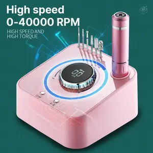 Portable Nail Polisher 2024 E File Nail Drill Machine Set High Quality Brushless Electric Nail Drill Machine 40000RPM