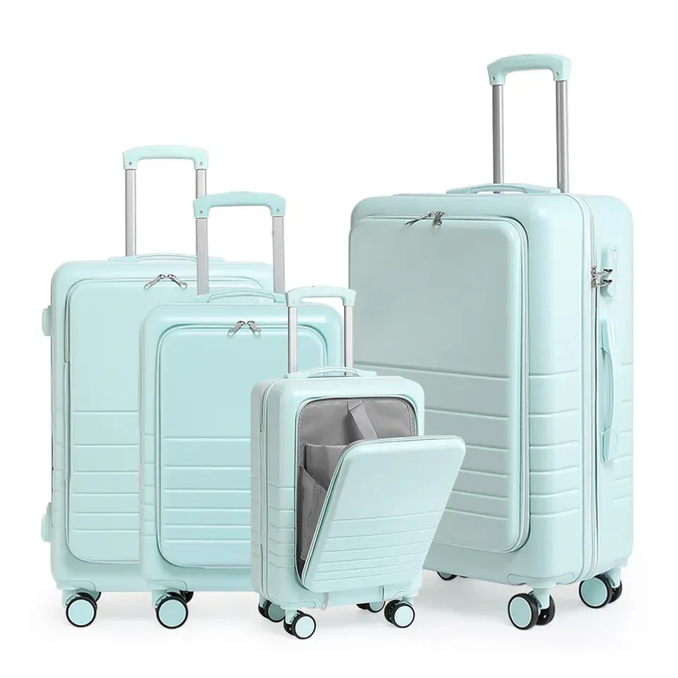 Mini valise multifonction à 4 roues à prix d'usine avec serrure pour compartiment pour ordinateur portable sac à bagages personnalisés