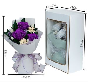 TC ความแปลกใหม่การ์เด้นของจริงกุหลาบที่เก็บรักษาไว้สำหรับงานแต่งงานวันวาเลนไทน์ของขวัญสำหรับงานเทศกาลช่อดอกไม้ตลอดกาล - Product Image 6