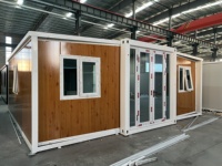 Maison préfabriquée à ossature acier 20ft 40ft, maison modulaire extensible, maison conteneur, villa, préfabriqué, résistance aux ouragans, école, salon