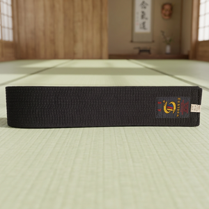For High Quality Durable Cotton Customized Unisex Taekwondo Black <b>Belt</b> Durable Karate Gi Uniform <b>Belt</b> with Custom Logo - Product Image 3