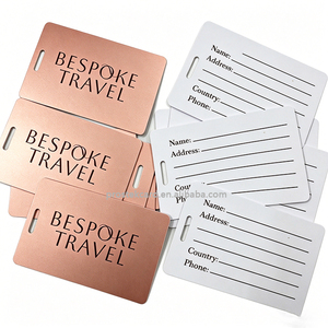 Etiqueta de Equipaje de PVC Personalizada, Accesorios de Viaje con su Nombre y Mensaje - Product Image 1