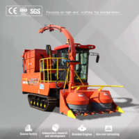 Direct usine Senrui 4QZL-2000 Moissonneuse-broyeuse sur chenilles pour ensilage et fourrage avec certification CE