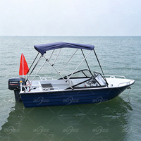 Bateau à moteur en aluminium pas cher, petit, pour sports nautiques, entièrement soudé, mini bateau de pêche, bateaux rapides à vendre