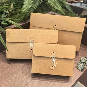 Factory Price Custom Kraft <b>Paper</b> Envelope Box Embossing Matt Lamination Biodegradable Eco-Friendly Handmade Packaging Handle - Product Image 1