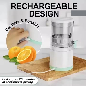Presse-agrumes électrique multifonctionnel portable pour la maison avec séparation automatique des résidus, alimenté par batterie - Product Image 4