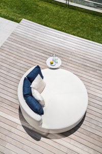 Luxury Waterproof Fabric Round <strong>Outdoor</strong> Daybed <strong>Sofa</strong> Cum <strong>Bed</strong> - Product Image 3