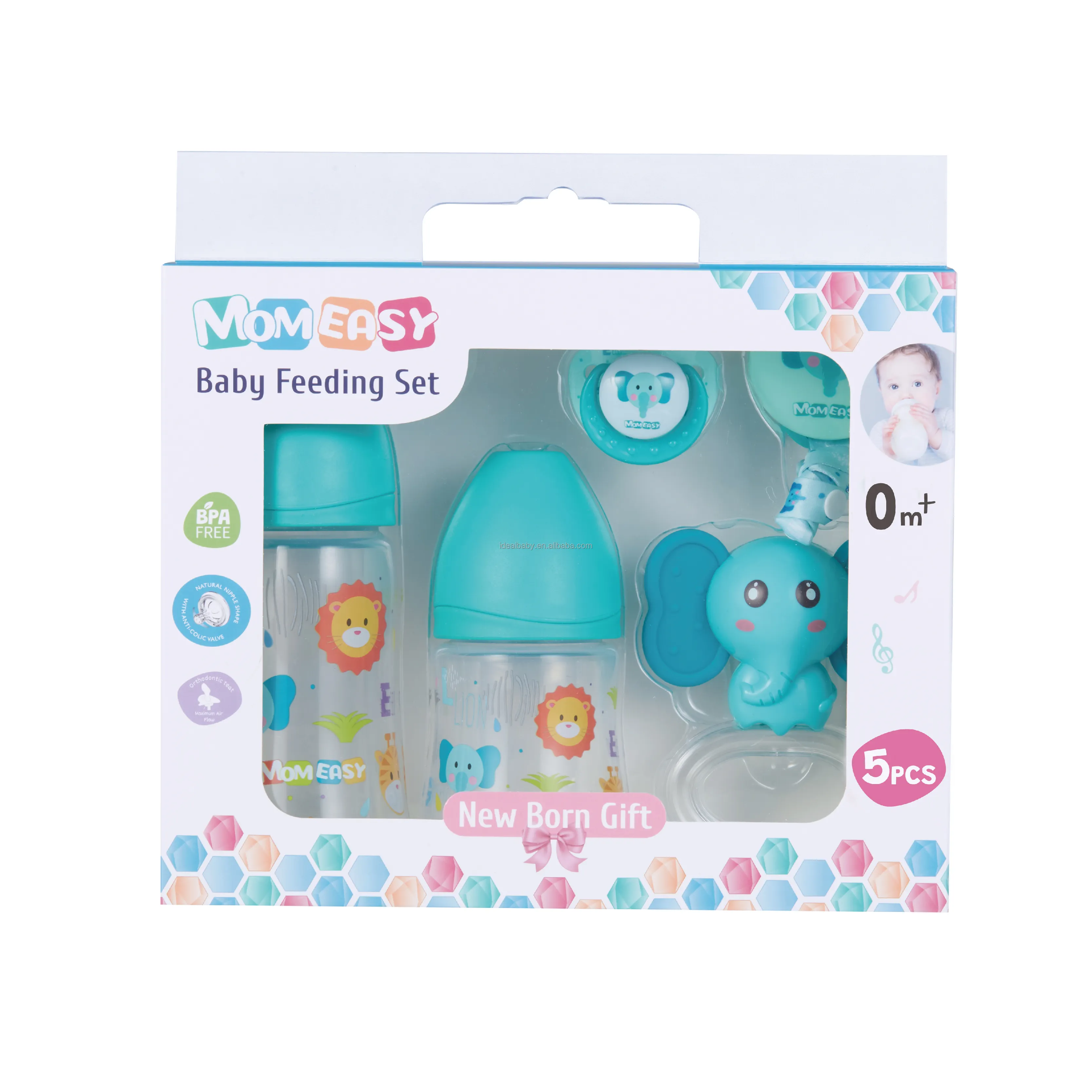 Coffret cadeau pour bébé Ensemble biberon pour nouveau-né Coffret cadeau pour bébé