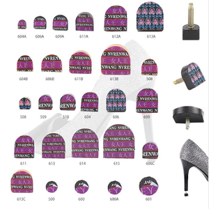 Đầu Thay Thế Giày Cao Gót Đầu Sửa Giày Cao Gót Bộ Mũi Sửa Giày Cao Gót Mũi Nhọn Đầu Chốt Chốt Thay Thế Cho Thang Máy Màu Đen - Product Image 2