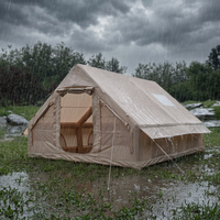 Tente gonflable toutes saisons, design coupe-vent et imperméable, tente gonflable à prix de gros, tente de camping familiale gonflable