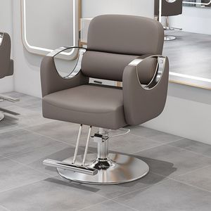 Fauteuils de Salon de Luxe en Cuir Rotatifs et Durables avec Pompe Hydraulique et Rotation à 360 Degrés pour Barbiers - Vente en Gros - Product Image 3
