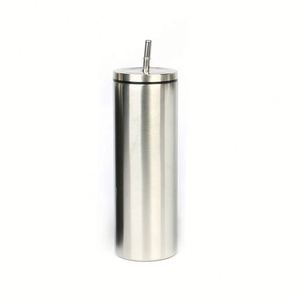 Gobelet isotherme en acier inoxydable de 20 oz avec paille à visser pour le camping et les activités de plein air - Product Image 3