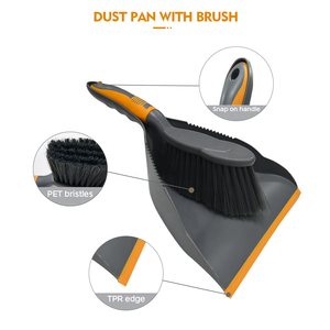 <span class=keywords><strong>Petit</strong></span> ensemble balayette <span class=keywords><strong>et</strong></span> <span class=keywords><strong>pelle</strong></span> à main pour le nettoyage de bureau, <span class=keywords><strong>pelle</strong></span> à déchets en plastique pour une efficacité maximale NO.7601 - Product Image 3