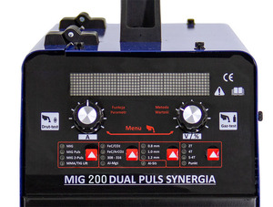 Nueva Máquina de Soldadura MIG MAG TIG de Aluminio de <span class=keywords><strong>200</strong></span> Amperios, Sin Gas, Doble Pulso, Inversor, con Carro y Antorcha CO2 - Product Image 4